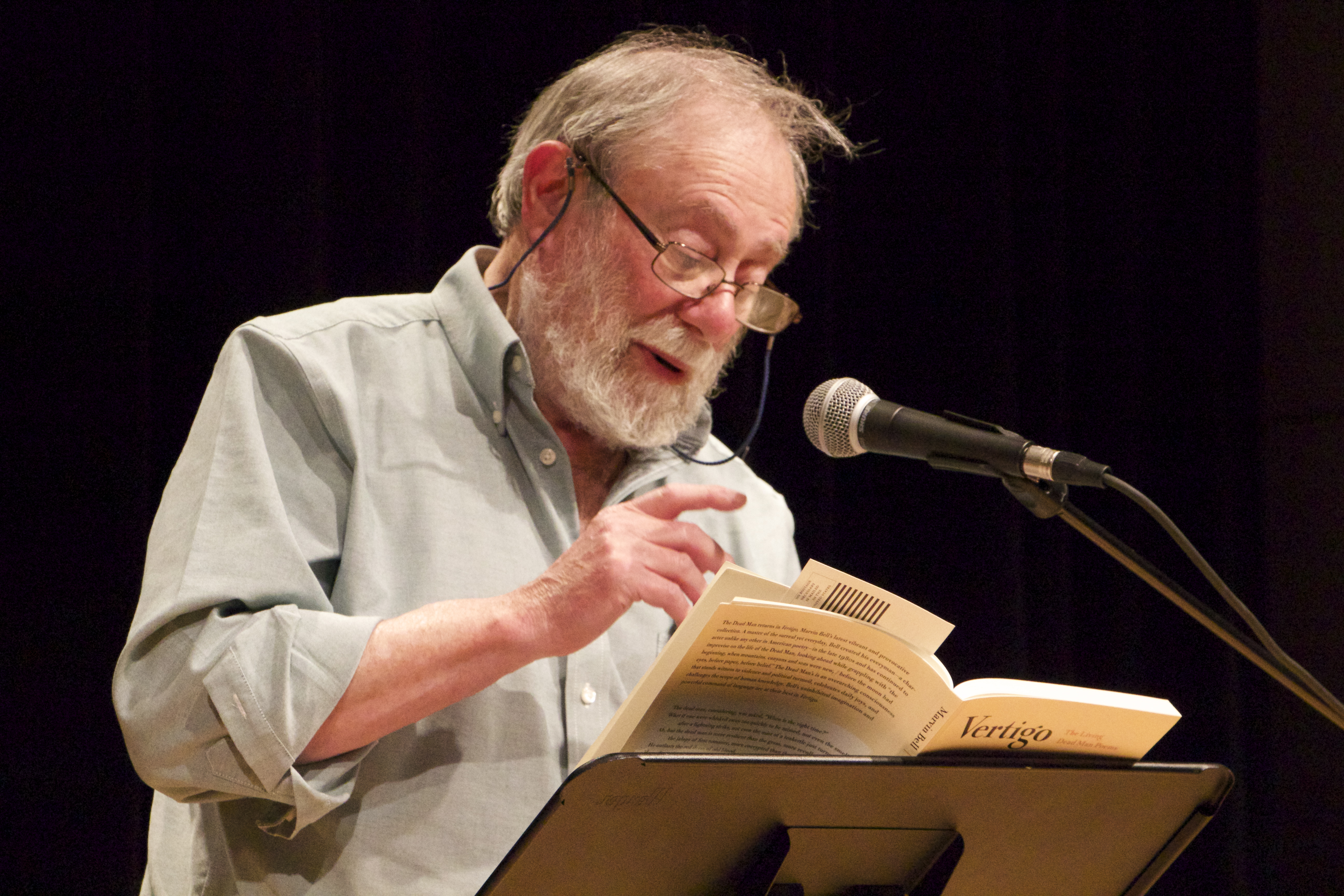 Father and son duo Marvin and Nathan Bell visit Center for Poetry